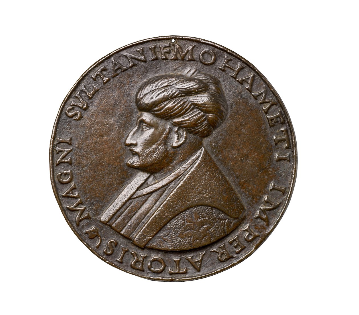 Renæssancemedalje fra Firenze, ca. 1480 (kobberbaseret legering) af Giovanni Bellini