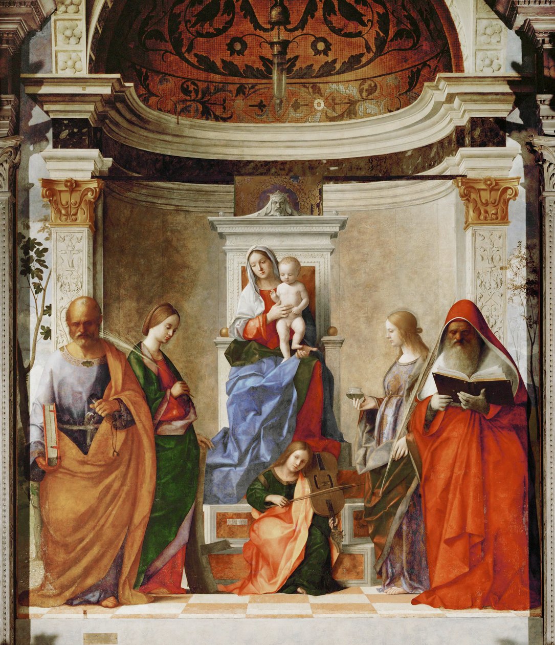 Sacra Conversazione (maleri på lærred) af Giovanni Bellini