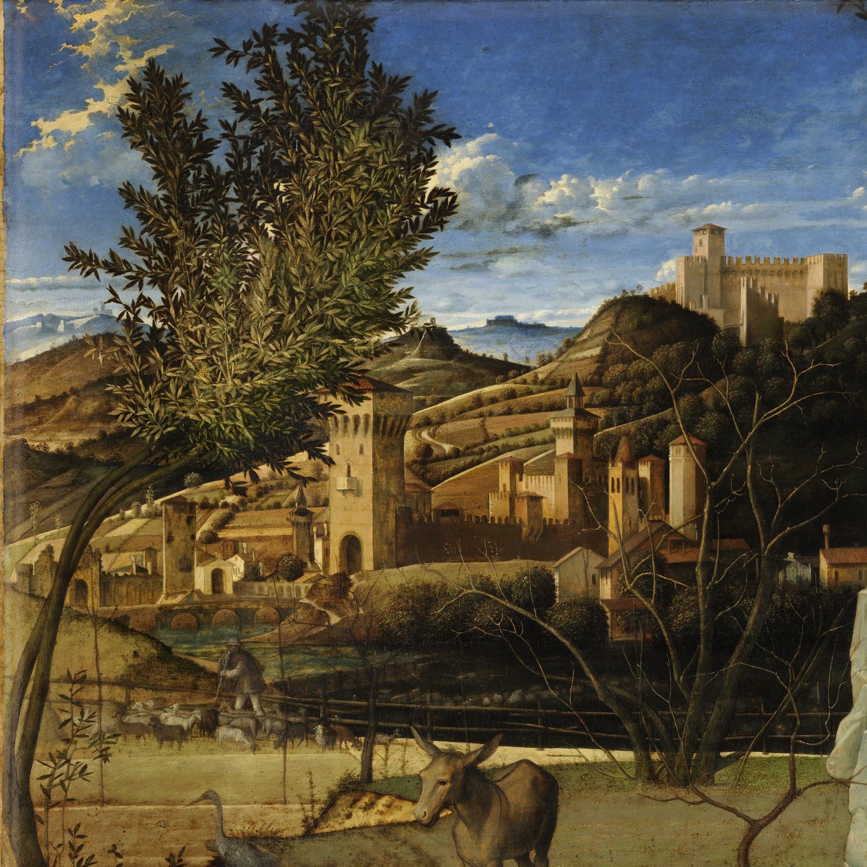 Den hellige Frans i ørkenen af Giovanni Bellini