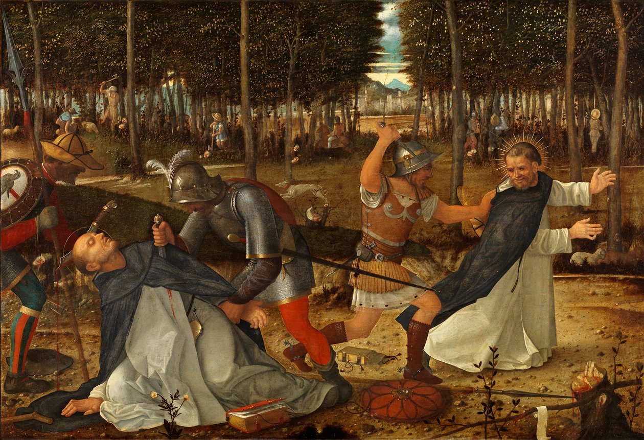 Mordet på St. Peter Martyr, ca. 1509 af Giovanni Bellini