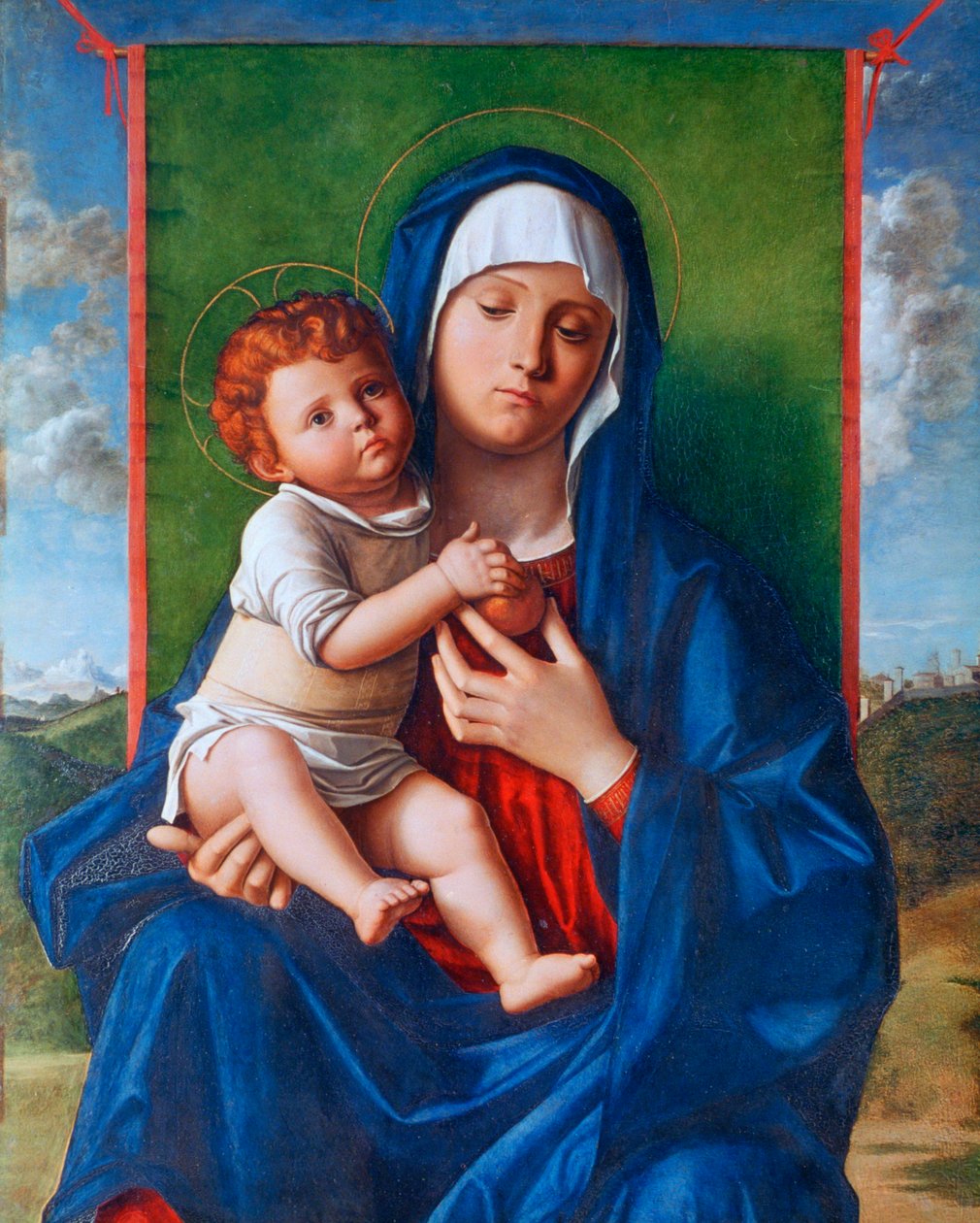 Jomfruen og barnet, c1480-1490 af Giovanni Bellini