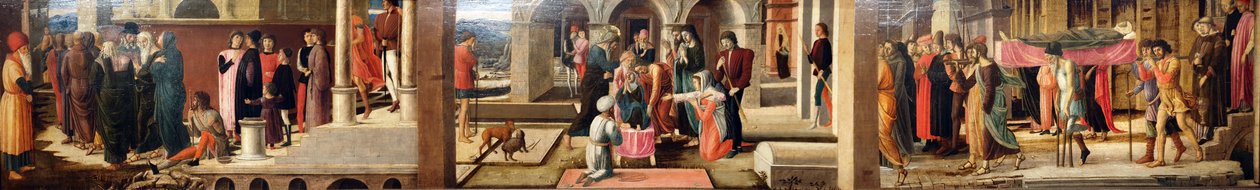 Tre historier om Drusiana og om Johannes Evangelisten af Giovanni Bellini