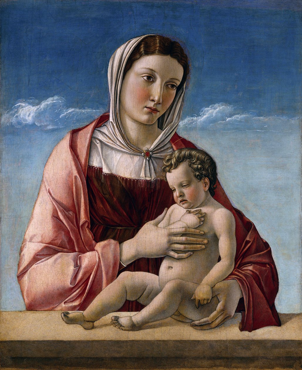 Virgin and Child "(Madonna Frizzoni) Painting by Giovanni Bellini dit il Giambellinodani af Giovanni Bellini