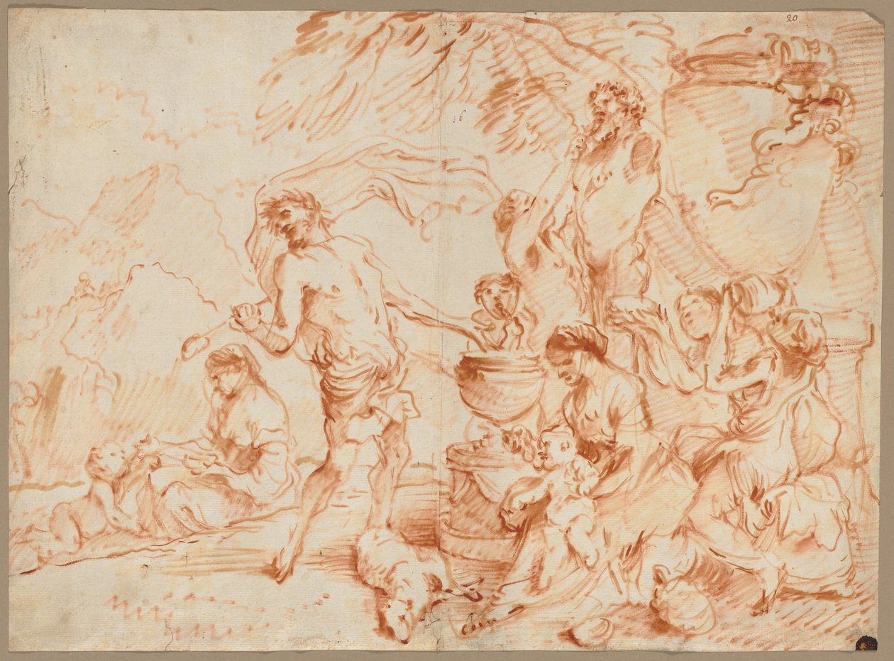 Bacchanal Before a Herm, begyndelsen af 1660