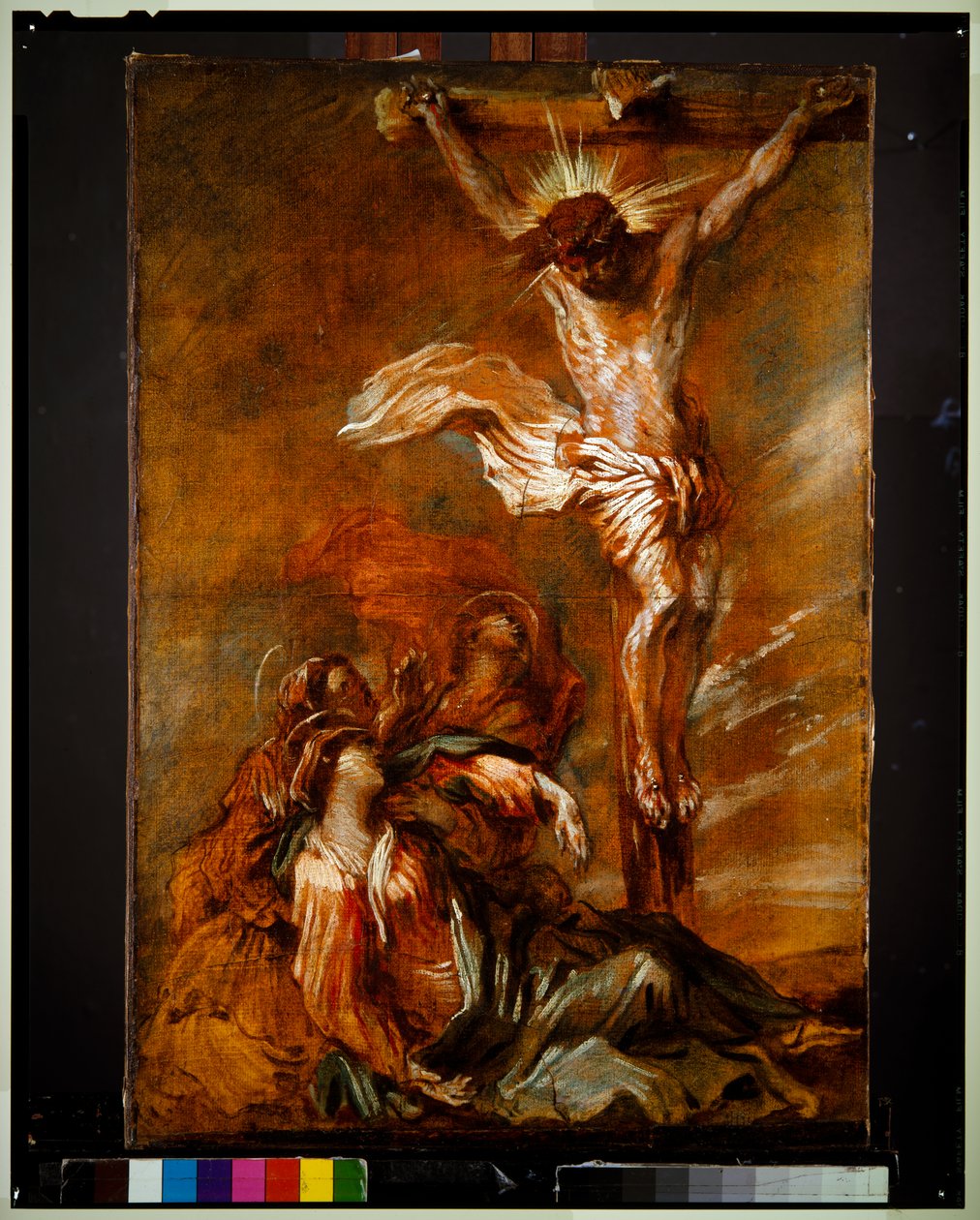 Korsfæstelsen (skitse) af Giovanni Benedetto (1609 64) Castiglione