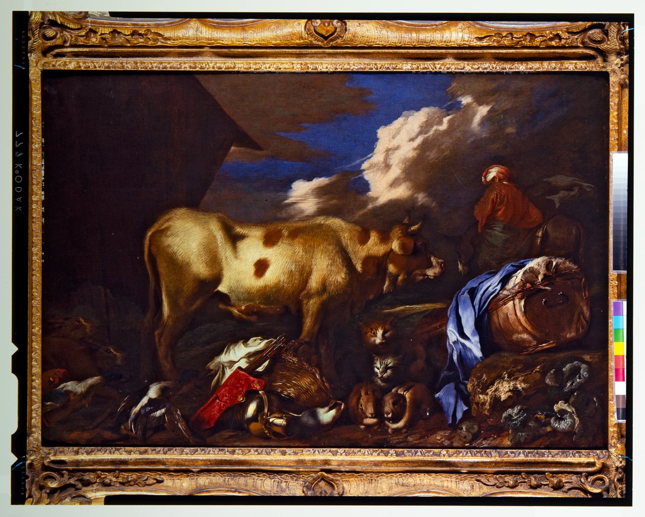 Noas ark med dyr af Giovanni Benedetto (1609 64) Castiglione