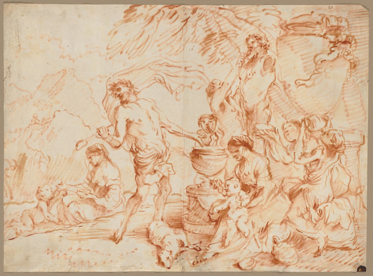 Bacchanal Before a Herm, begyndelsen af 1660