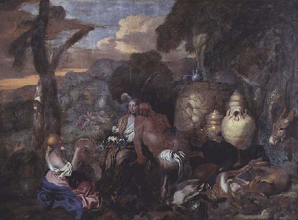 Bacchantes og en Satyr af Giovanni Benedetto Castiglione