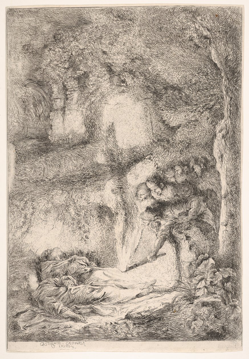 At finde ligene af de hellige Peter og Paulus, ca. 1647-51. af Giovanni Benedetto Castiglione