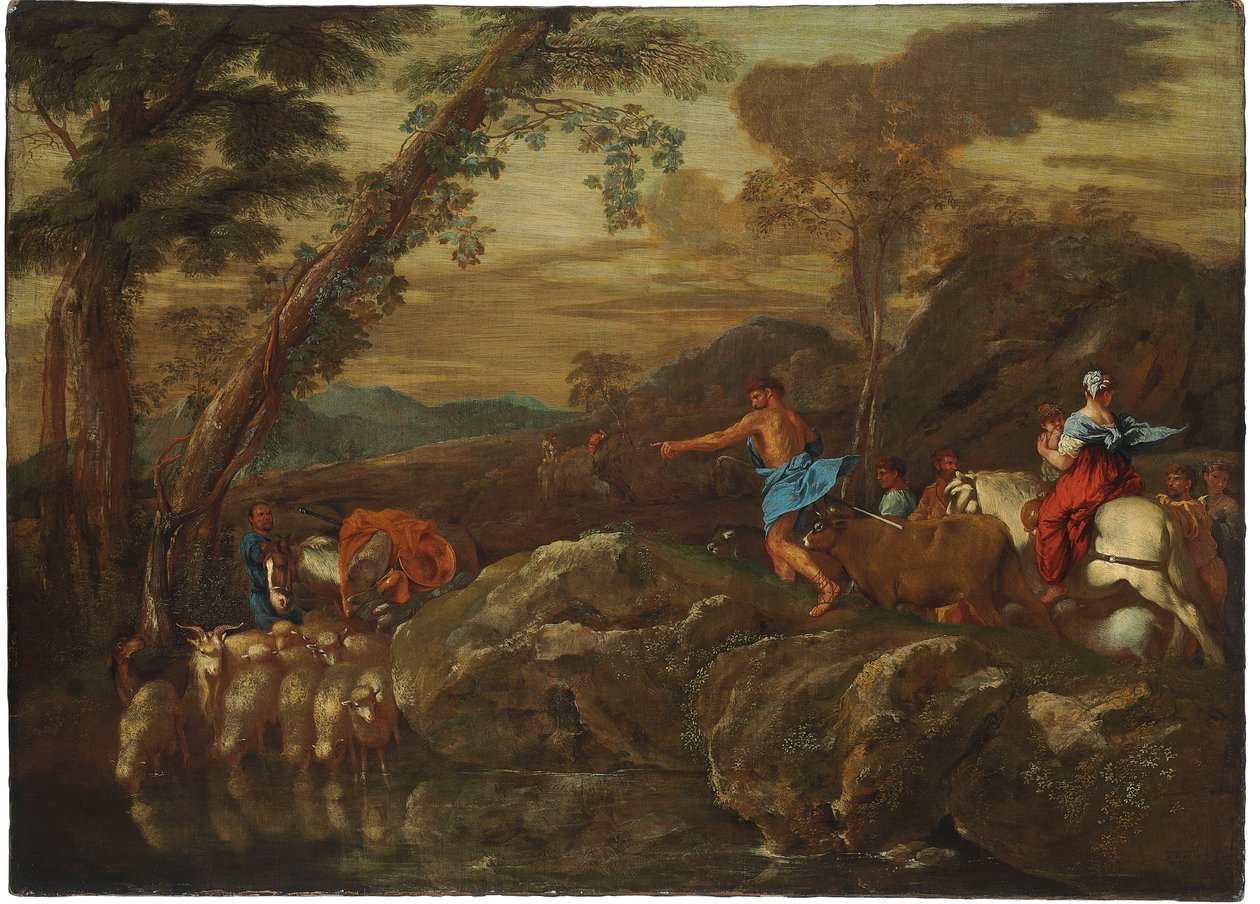 Jakobs rejse, 1633 af Giovanni Benedetto Castiglione