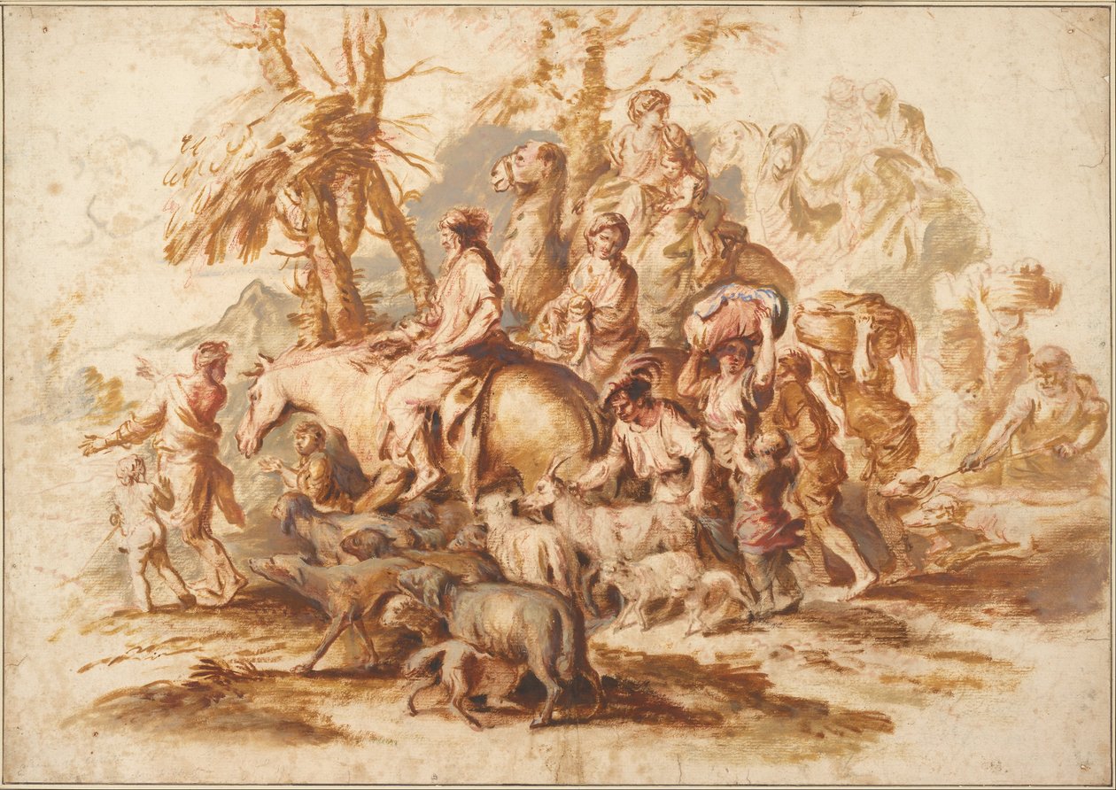 Jakobs tilbagevenden af Giovanni Benedetto Castiglione