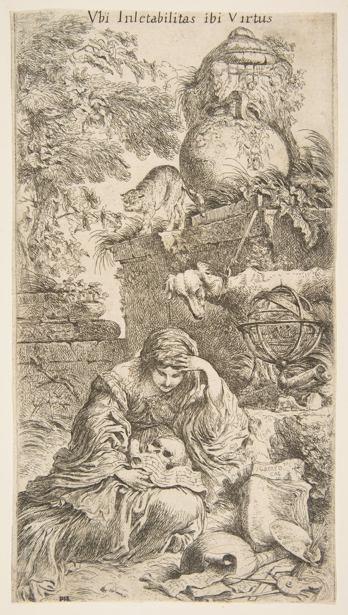 Melencholia, ca. 1645-1646. af Giovanni Benedetto Castiglione