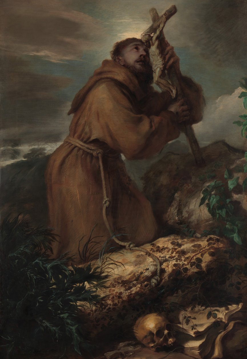 Sankt Frans i Ecstasy, ca. 1650. af Giovanni Benedetto Castiglione