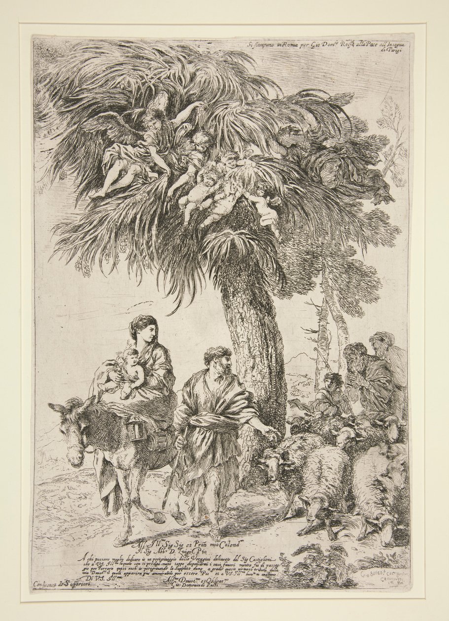Flugten til Egypten af Giovanni Benedetto Castiglione