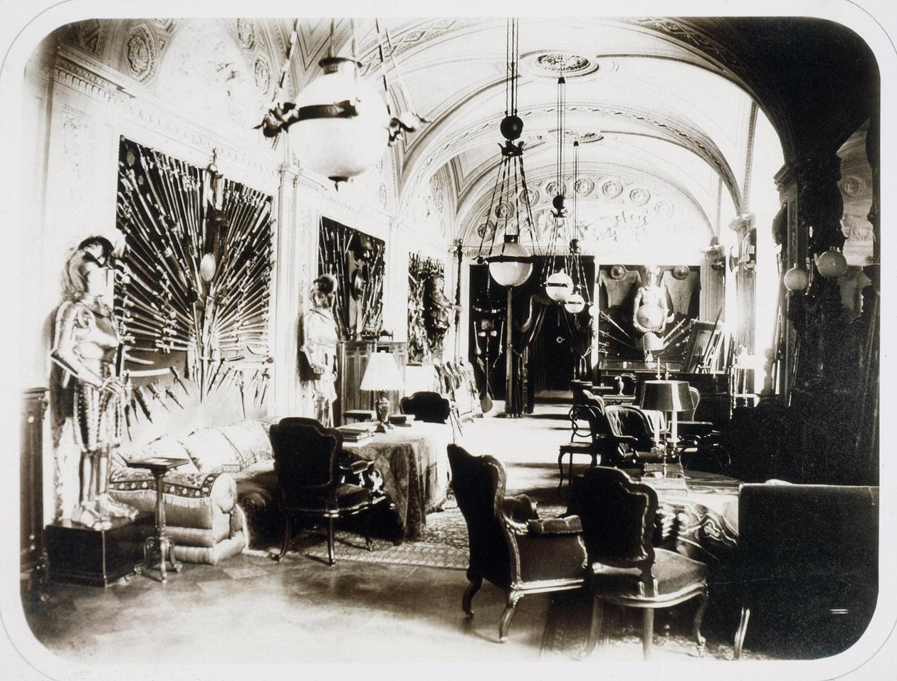 Ivan Paskevichs hus ved den engelske dæmning i Petersborg. Våbenhuset, 1860