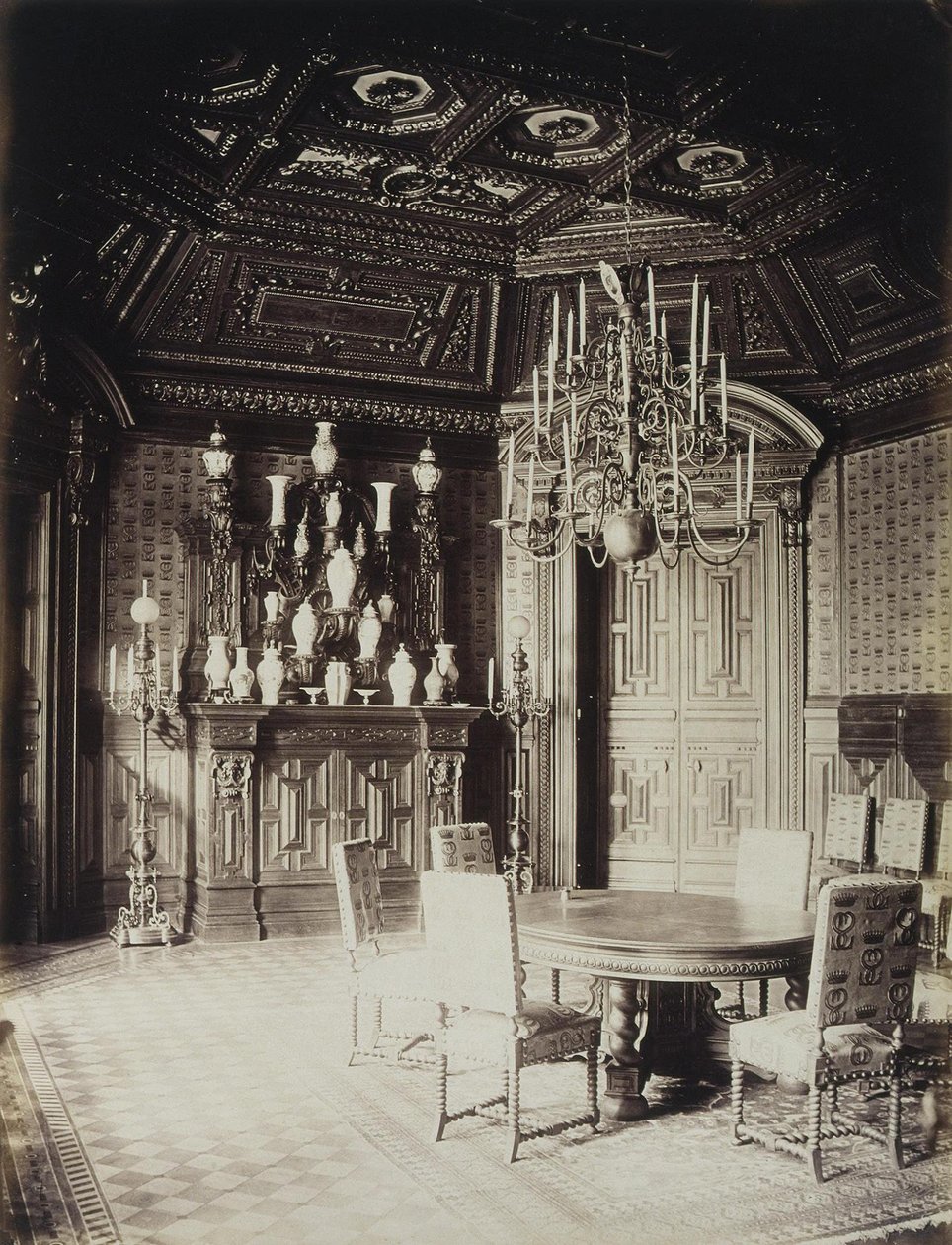Stroganov-paladset i Sankt Petersborg. Spisestuen, 1860