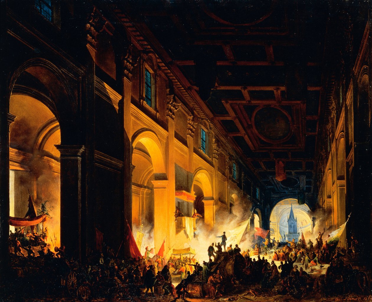 Plyndringen af Rom af Giovanni Biasin