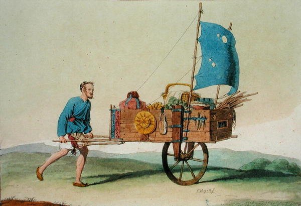 Omrejsende landmand med sin vogn, fra 