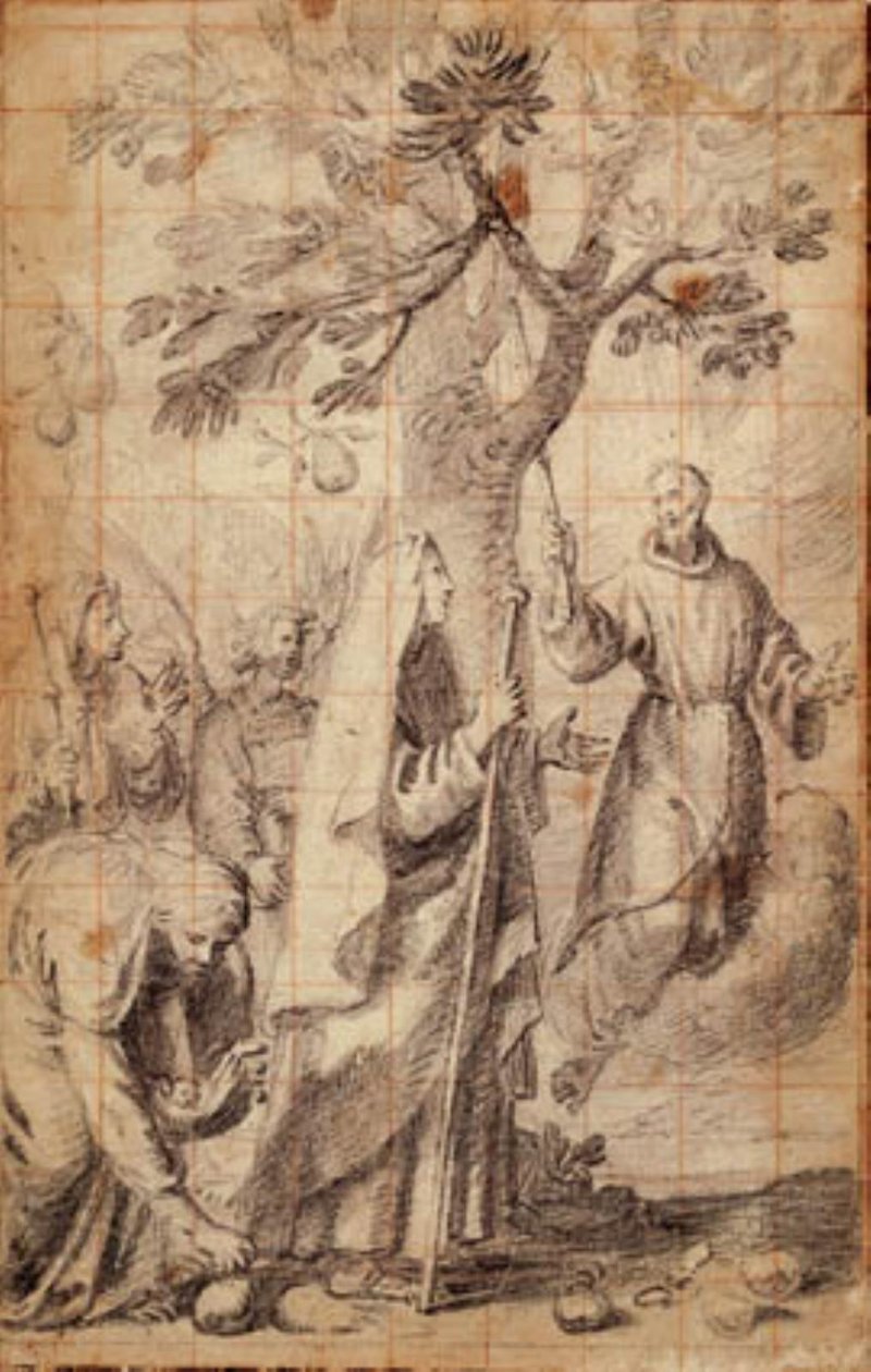 Et mirakel af Sankt Torello Eremitten af Giovanni Biliverti
