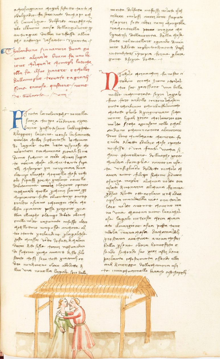 Decameron, A califourchon; Calandrino og Niccolessa, Niende dag, novelle 5. af Giovanni Boccaccio