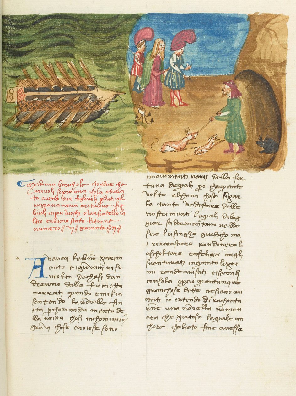 Decameron, Beritola - Corrado II di Villafranca opdager Beritola , Anden dag, novelle 6. af Giovanni Boccaccio