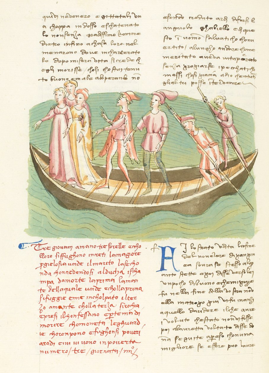 Decameron, Entremetteur malgré lui - Ninette og hendes søstre sejler, Fjerde dag, novelle 3. af Giovanni Boccaccio