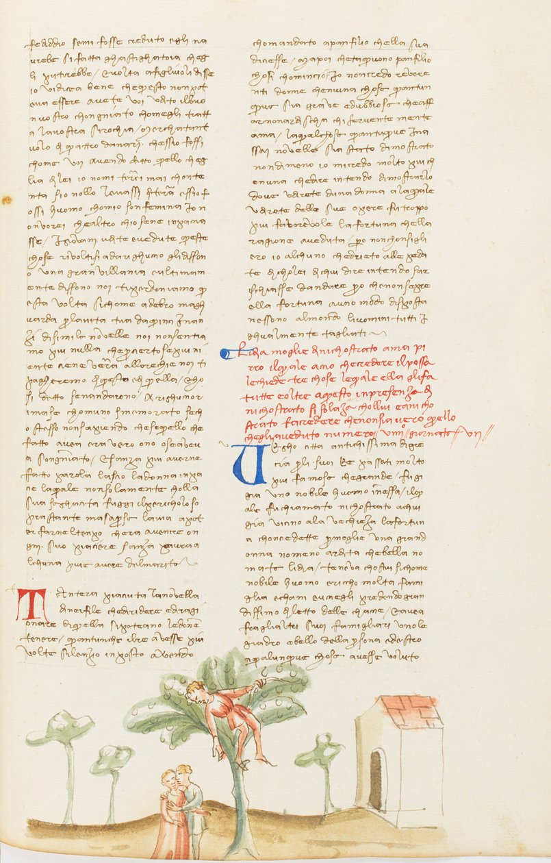 Dekameron, Pæresamlingen; Nikostratus mishandlet af sin kone, Syvende dag, novelle 9. af Giovanni Boccaccio
