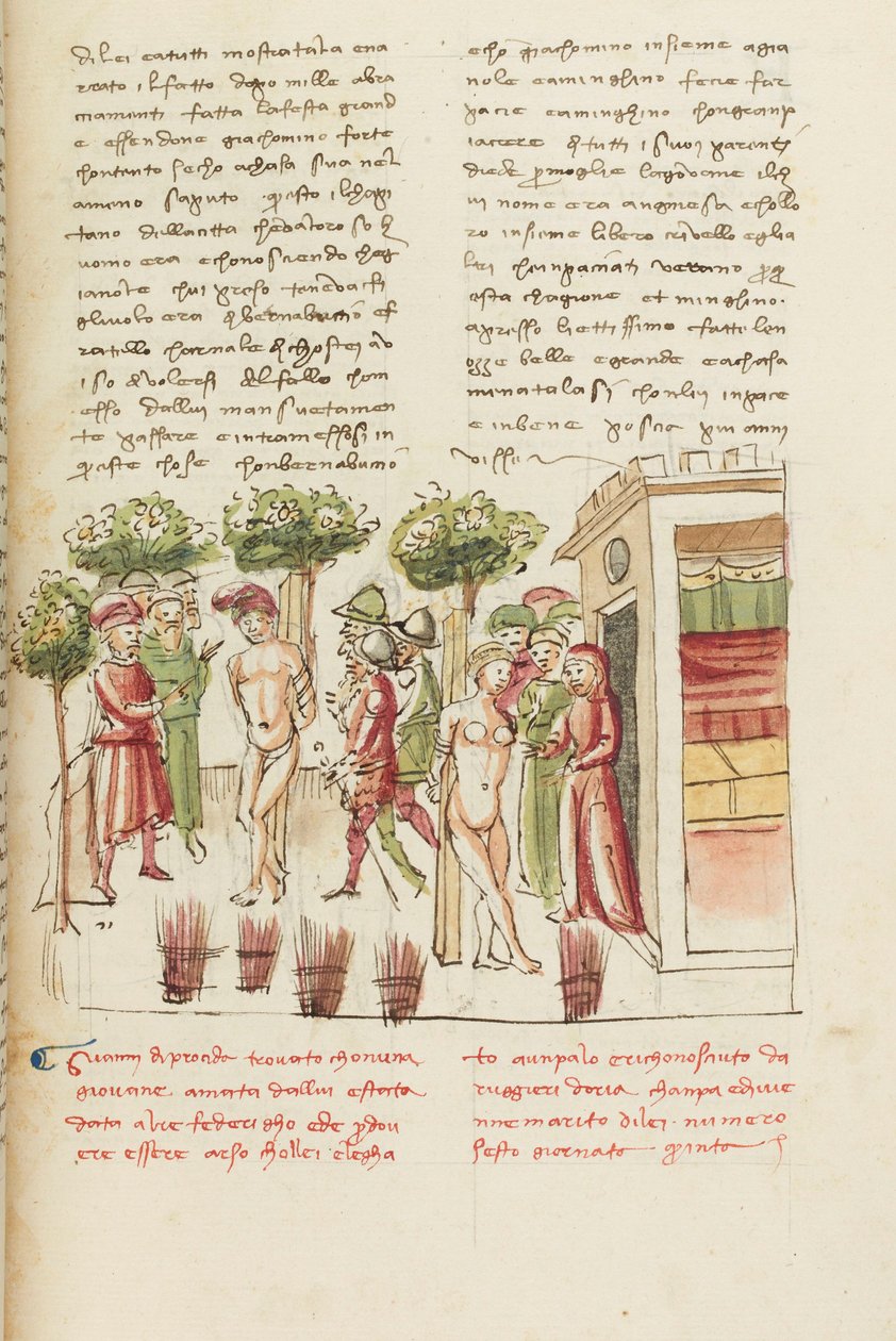 Dekameron, Den unge fange - Restituta Bolgaro og Giari di Procida i gabestokken , Femte dag, novelle 6. af Giovanni Boccaccio