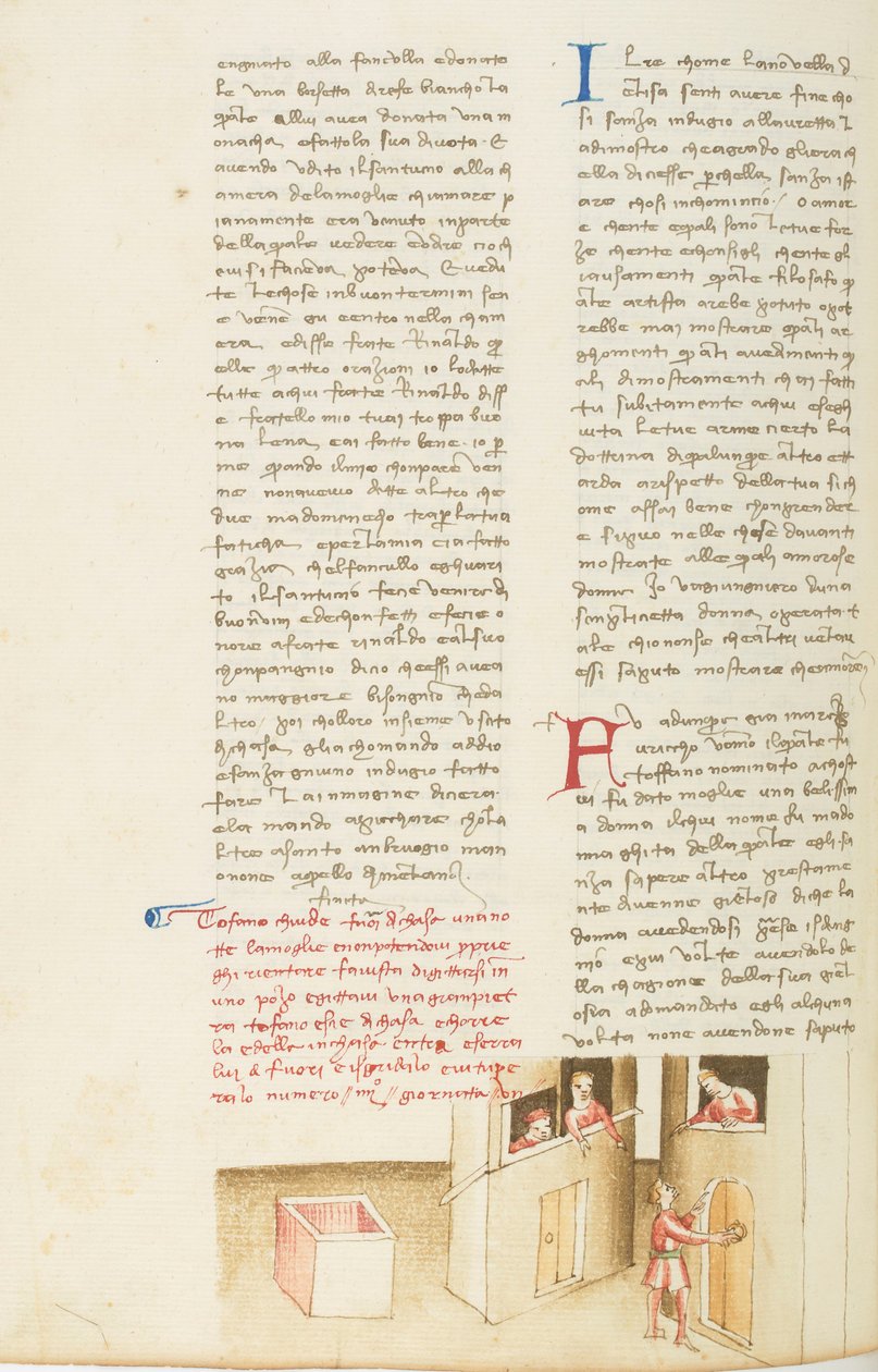 Decameron, La noyée; Tofano à la porte de lui chez, Septième journée, novelle 4. af Giovanni Boccaccio