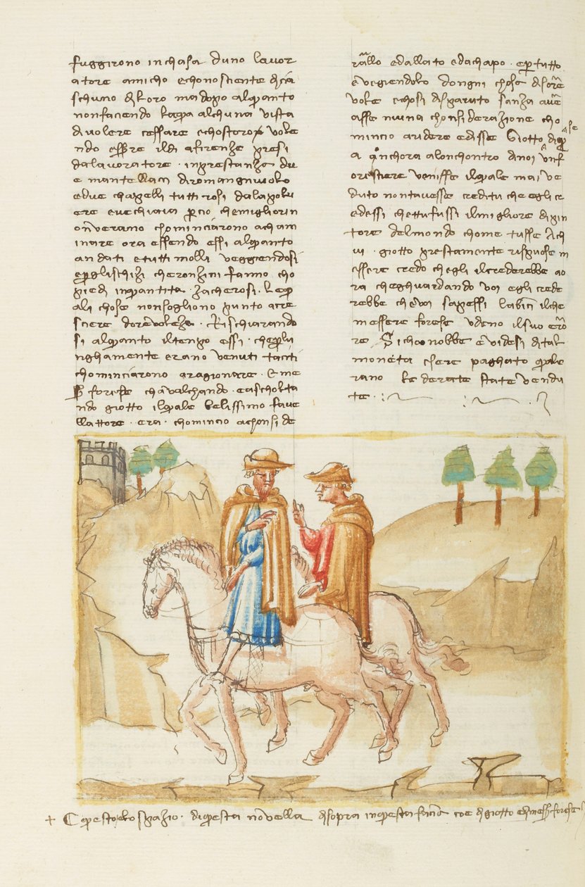 Decameron, Stegepanden håner gryden - Forese da Rabatta og Giotto rider, Sjette dag, novelle 5. af Giovanni Boccaccio
