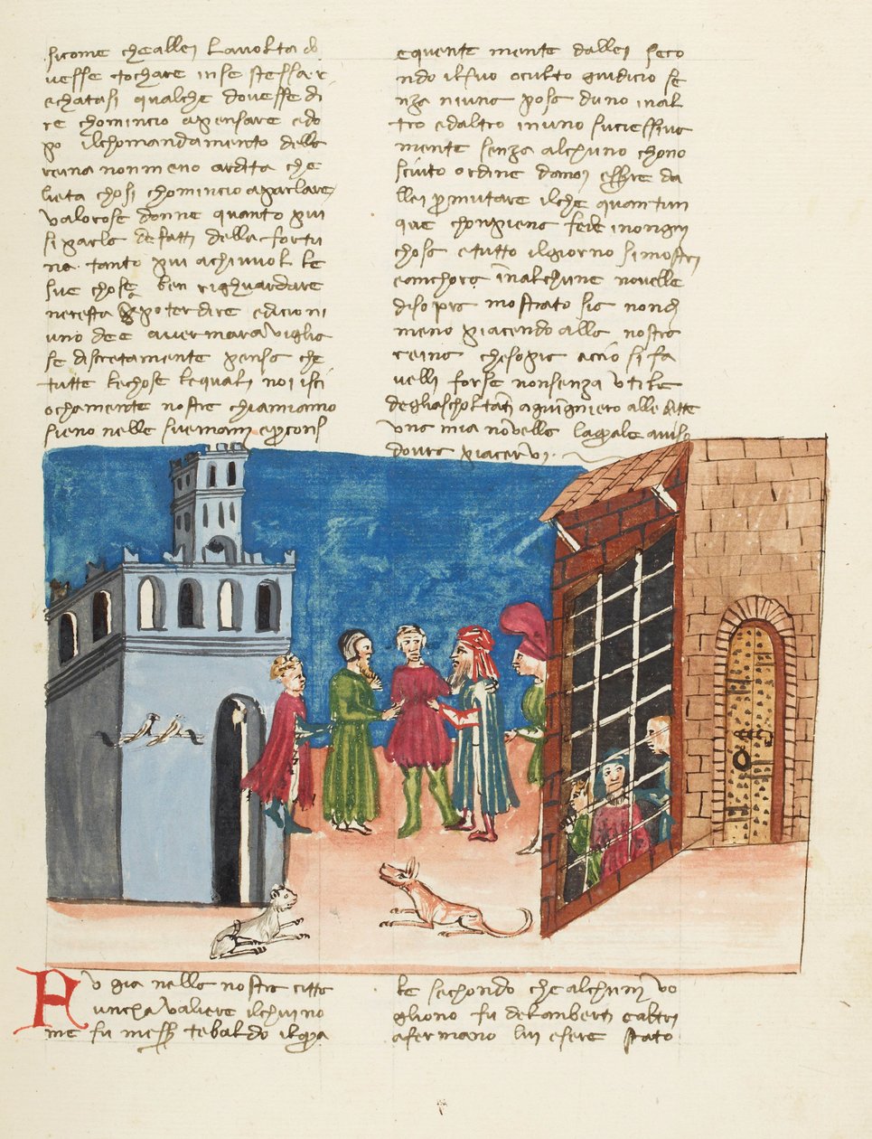Decameron, Klæder skaber ikke folk. Lamberto og hans brødre i fængsel Anden dag, novelle 3. af Giovanni Boccaccio