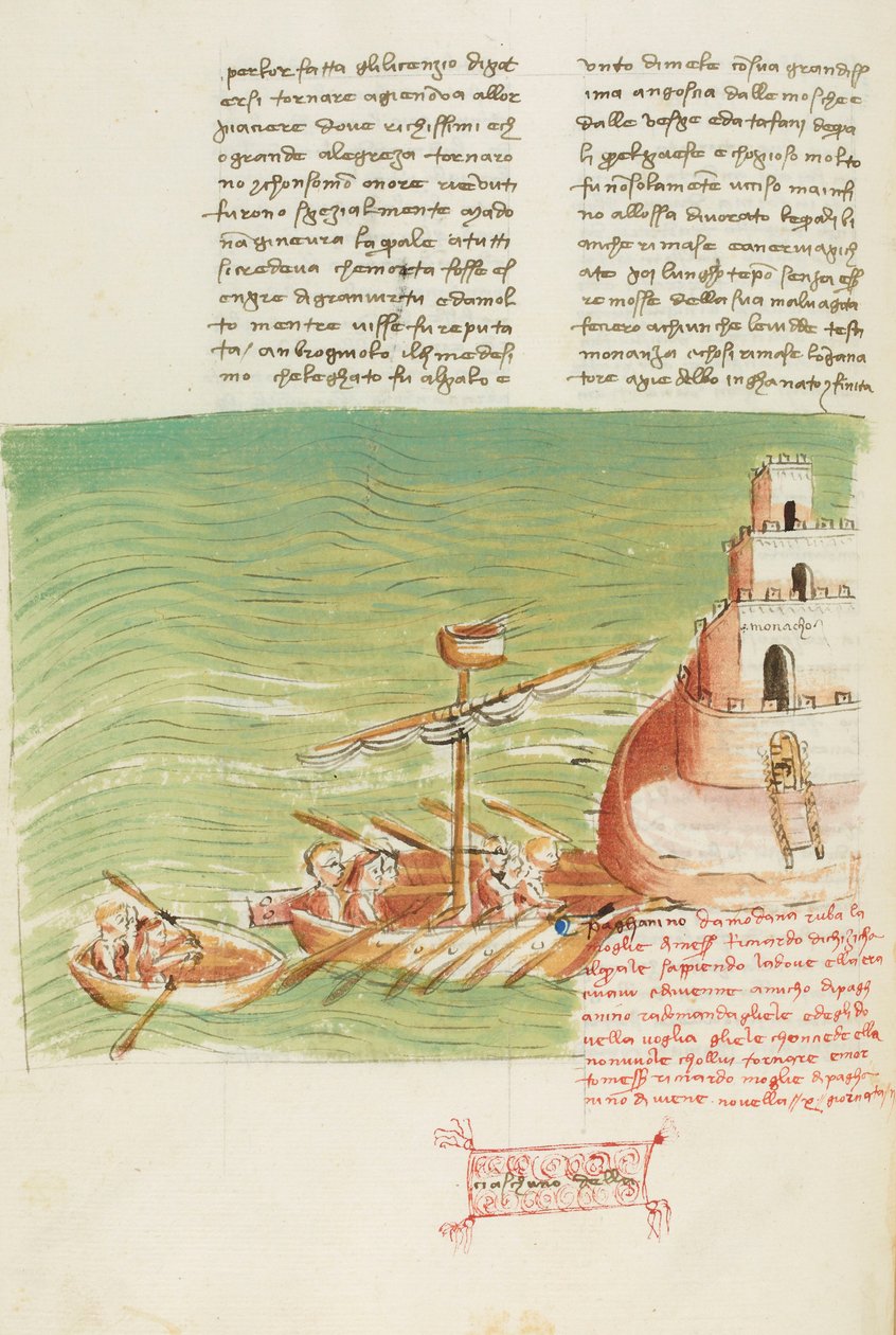 Decameron, Tving ikke dit talent - Bortførelsen af Bartolomea Gualandi , Anden dag, novelle 10. af Giovanni Boccaccio