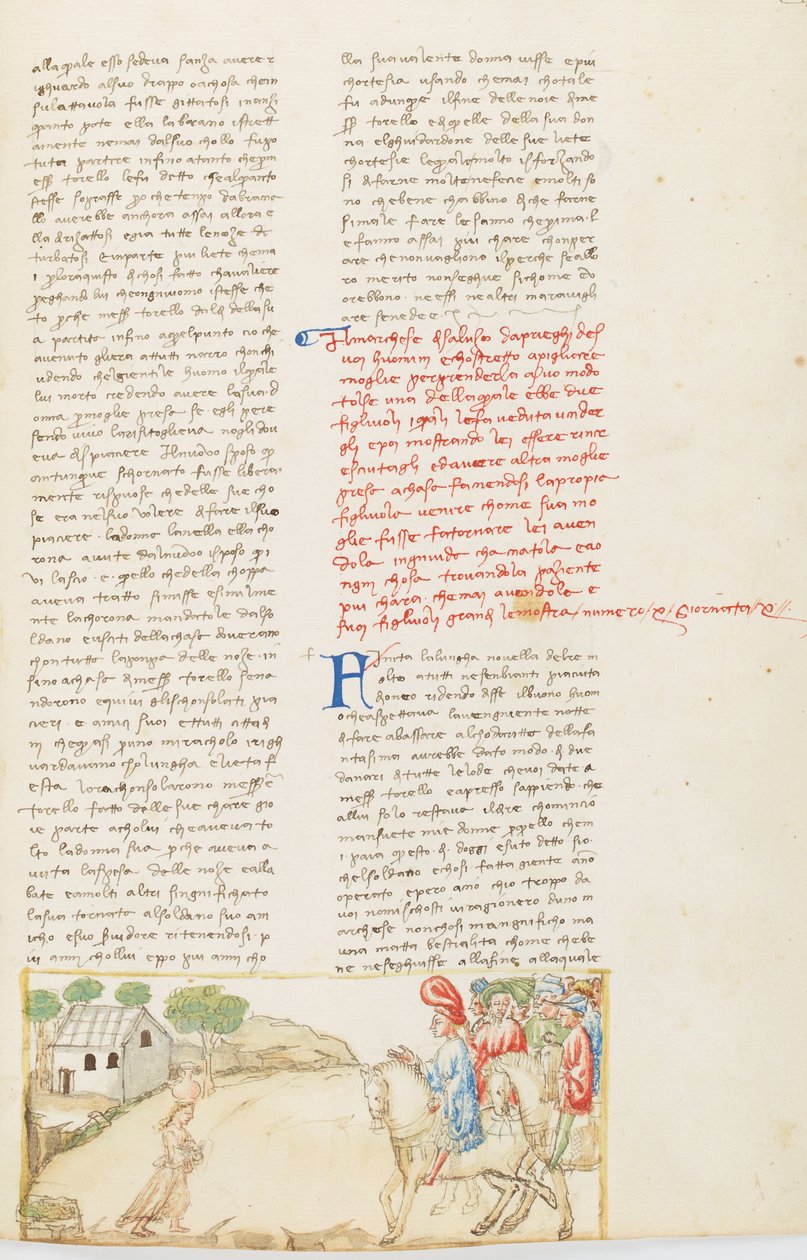 Decameron, Ægteskabets fysiologi - Gualtieri di Saluzzo henter Griselda, Den tiende dag, novelle 10. af Giovanni Boccaccio
