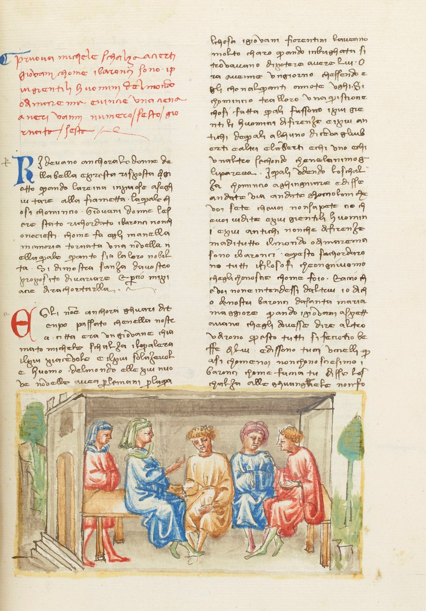 Decameron, Da Gud lærte at tegne - Michele Scalza og de unge, Sjette dag, novelle 6. af Giovanni Boccaccio