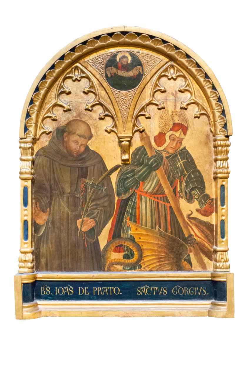 Den velsignede Johannes af Prato og Sankt Georg af Giovanni Boccati or Boccatto