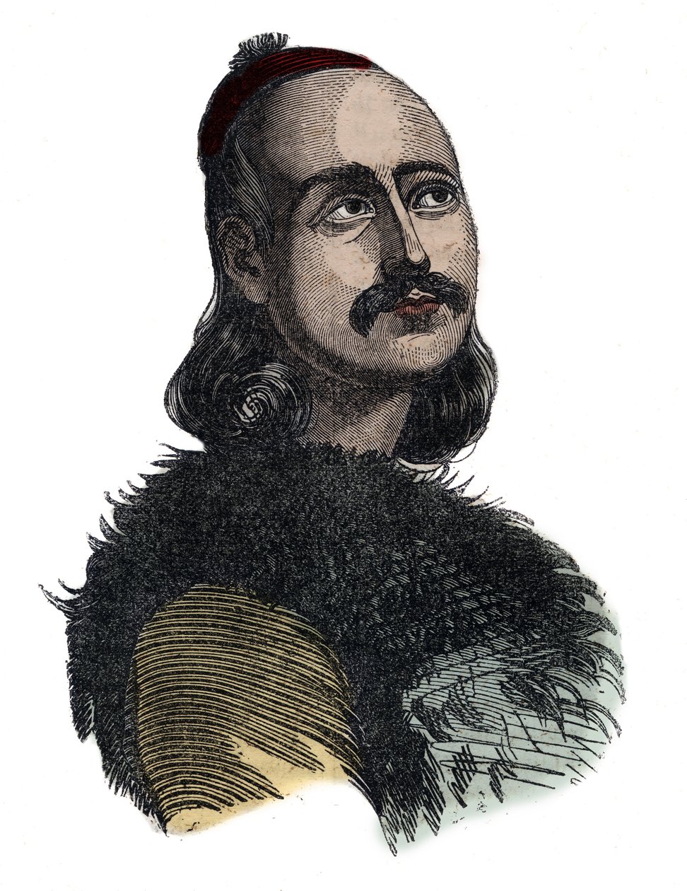 Markos Botsaris (græsk uafhængighedskrig 1788-1823) - gravering af Giovanni Boggi af Giovanni Boggi