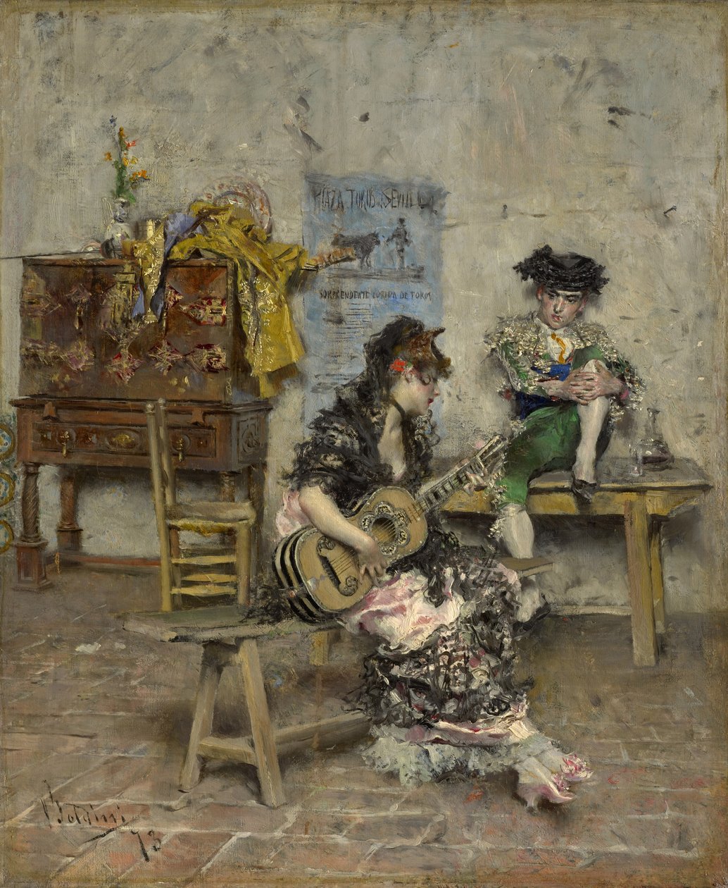 En guitarspiller, 1872 af Giovanni Boldini