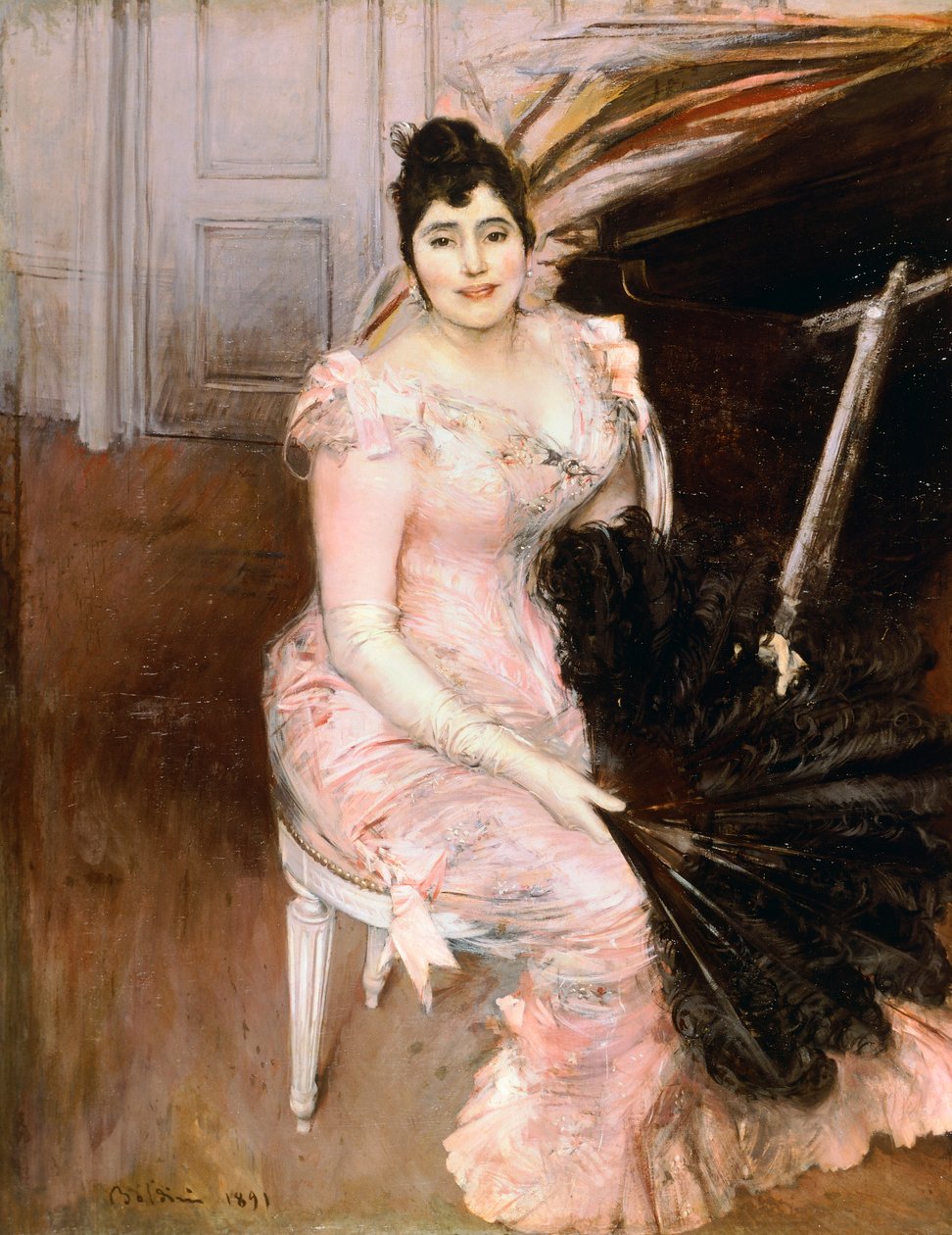 Argentinsk sanger, af Giovanni Boldini (1842-1931) af Giovanni Boldini