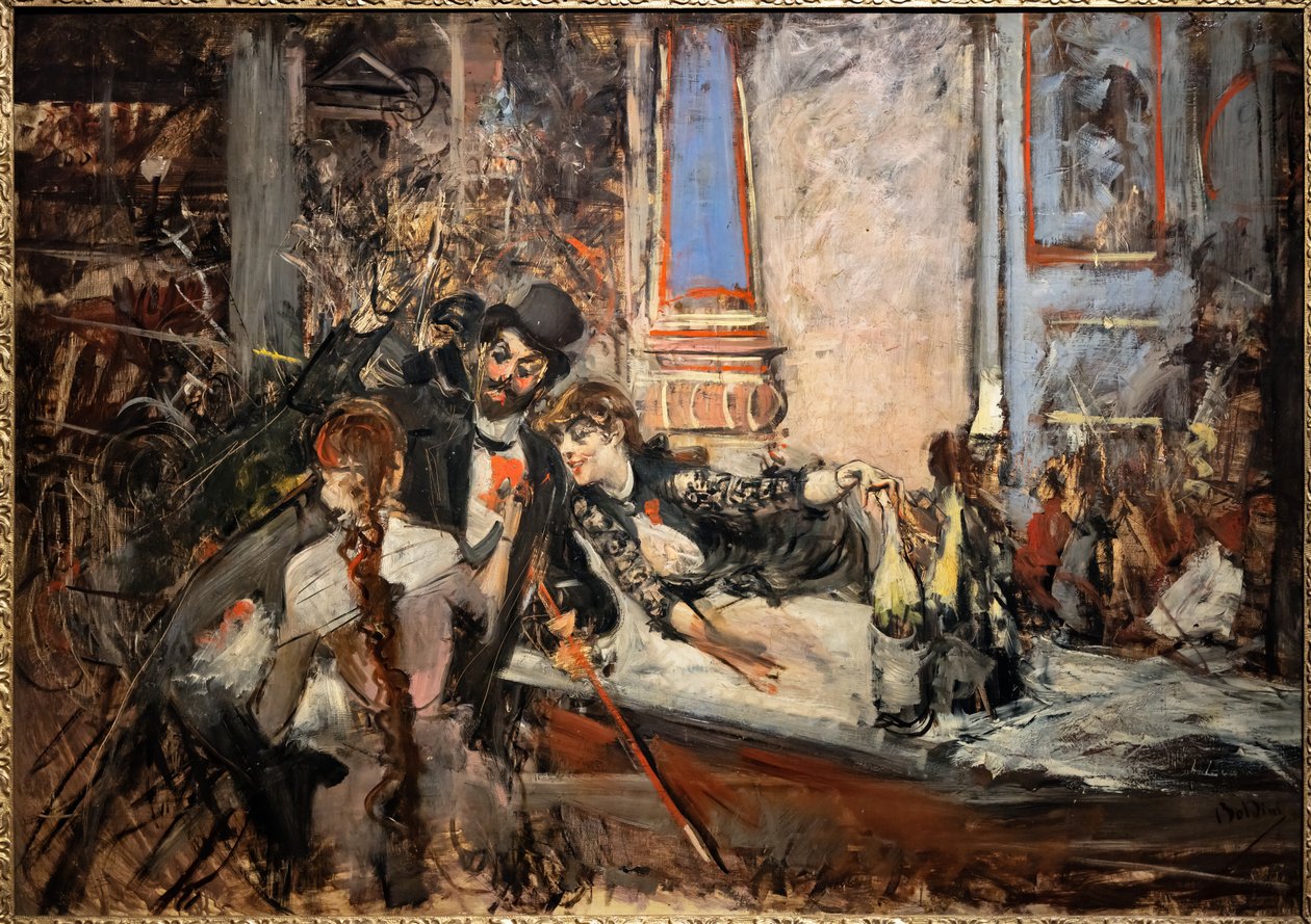 På Folies Bergère af Giovanni Boldini