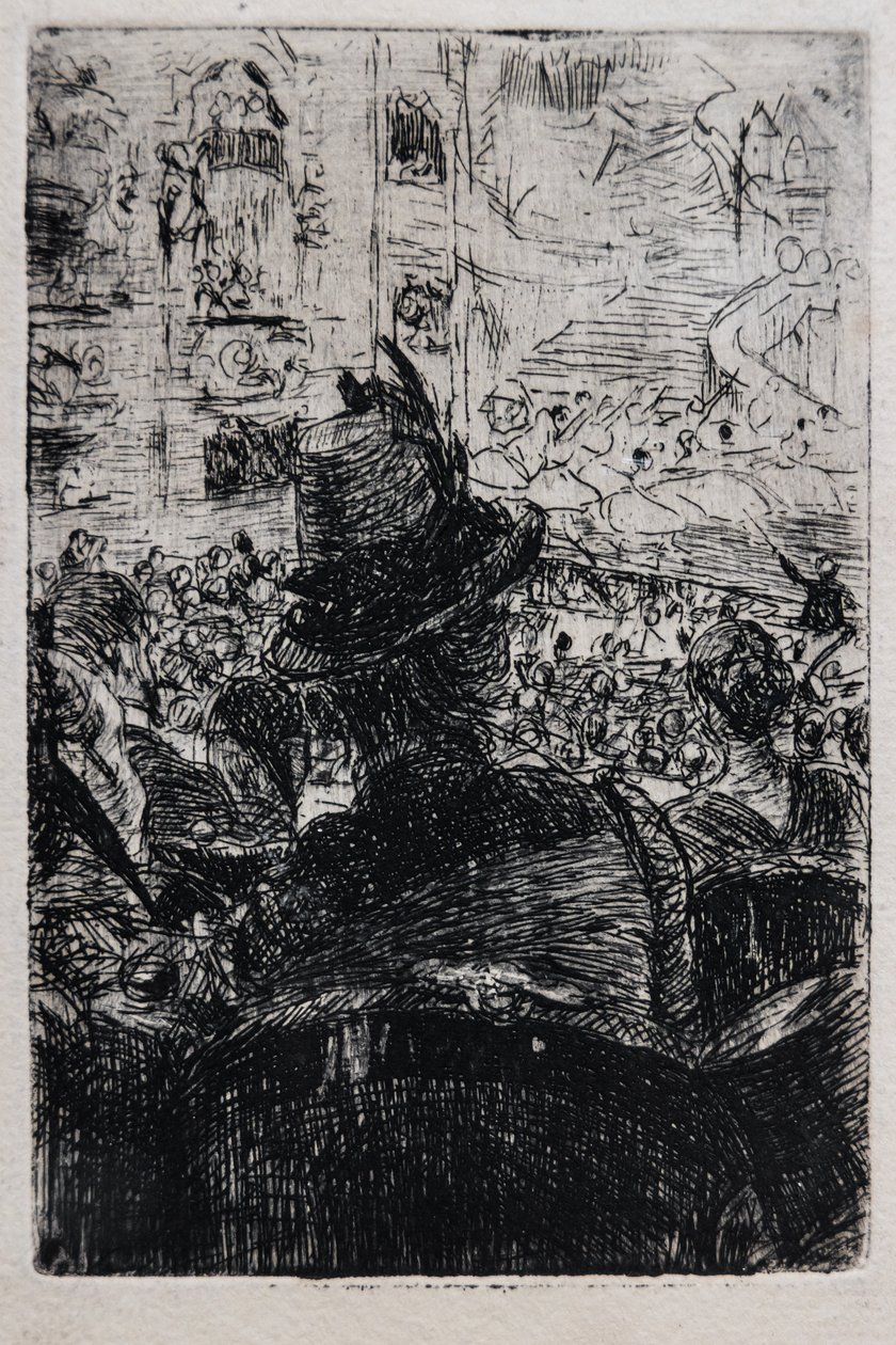 Ved Operaen i Paris, ca. 1880 (stribet på papir) af Giovanni Boldini