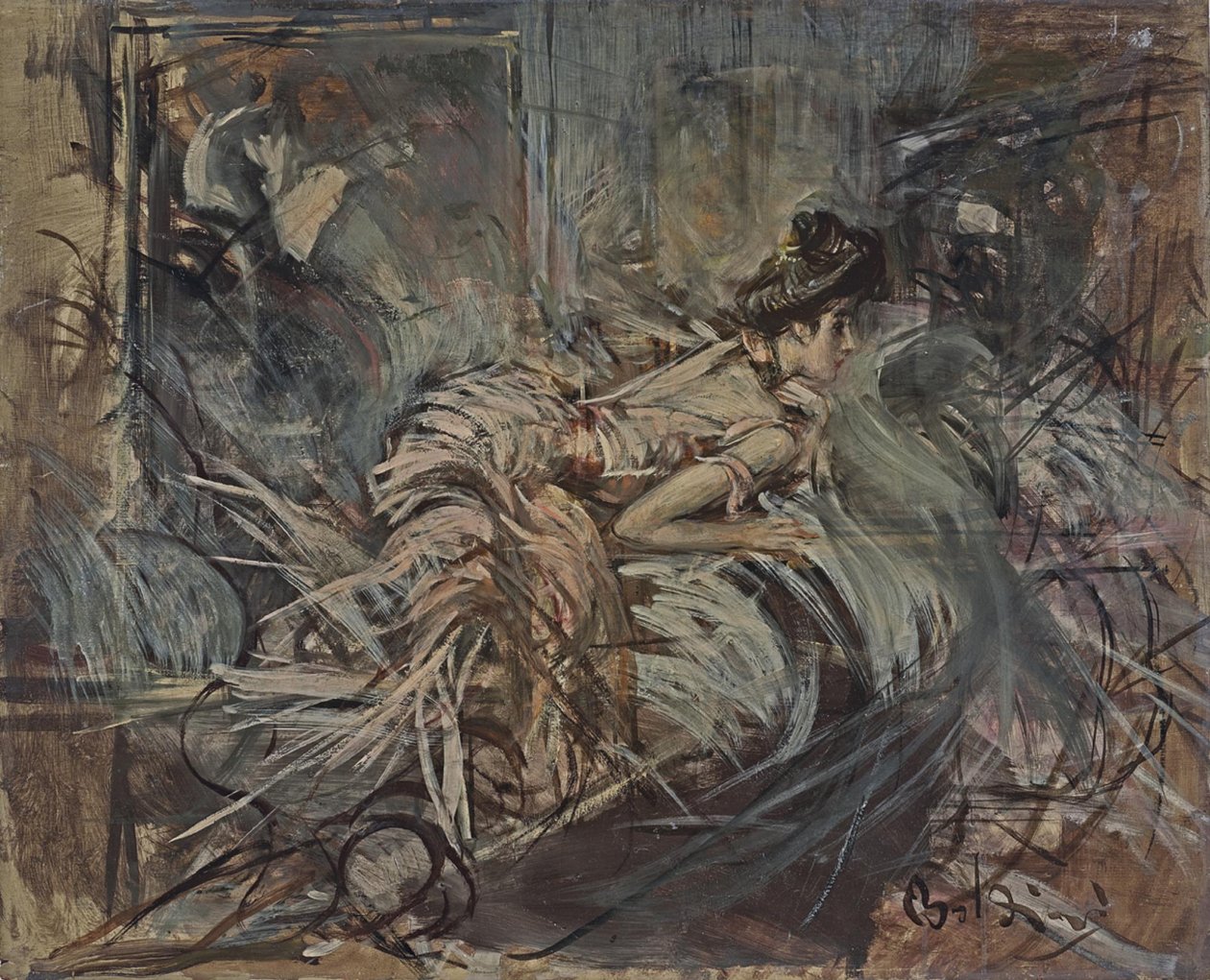 Boldini - Kunstnerens model af Giovanni Boldini