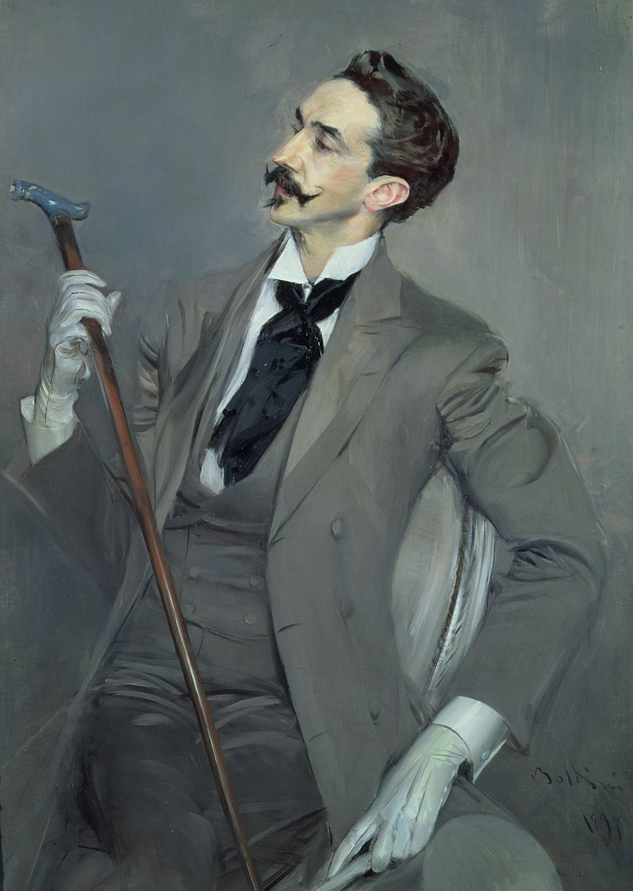 Grev Robert de Montesquiou (1855-1921) 1897 (olie på lærred) af Giovanni Boldini
