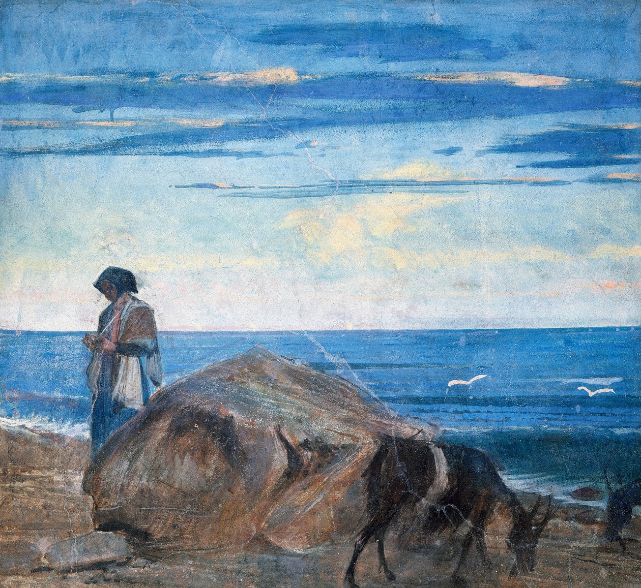Gedehyrder ved havet af Giovanni Boldini