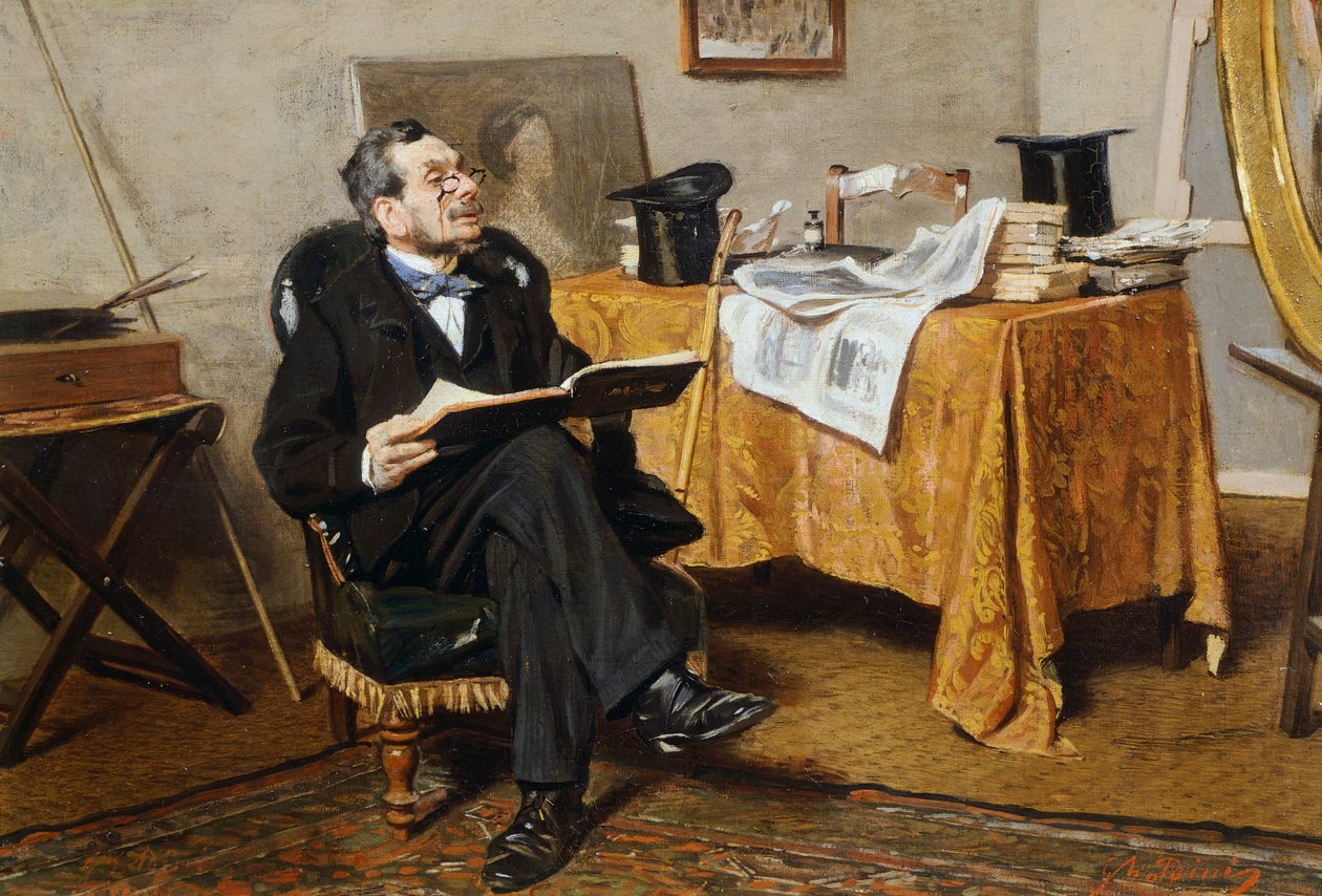 Interiør med figur, af Giovanni Boldini af Giovanni Boldini
