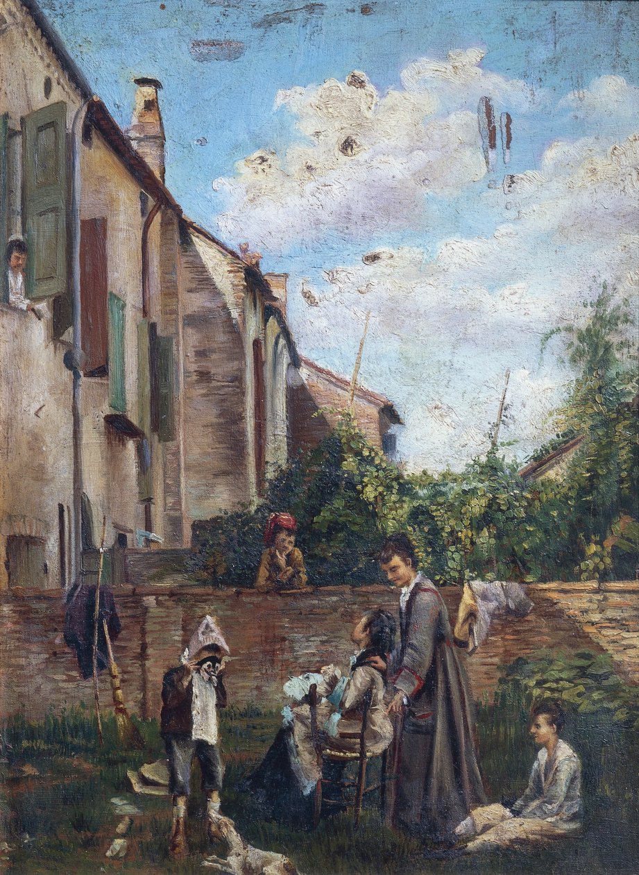 Italien, Ferrara, Gården til Faderens Hus af Giovanni Boldini