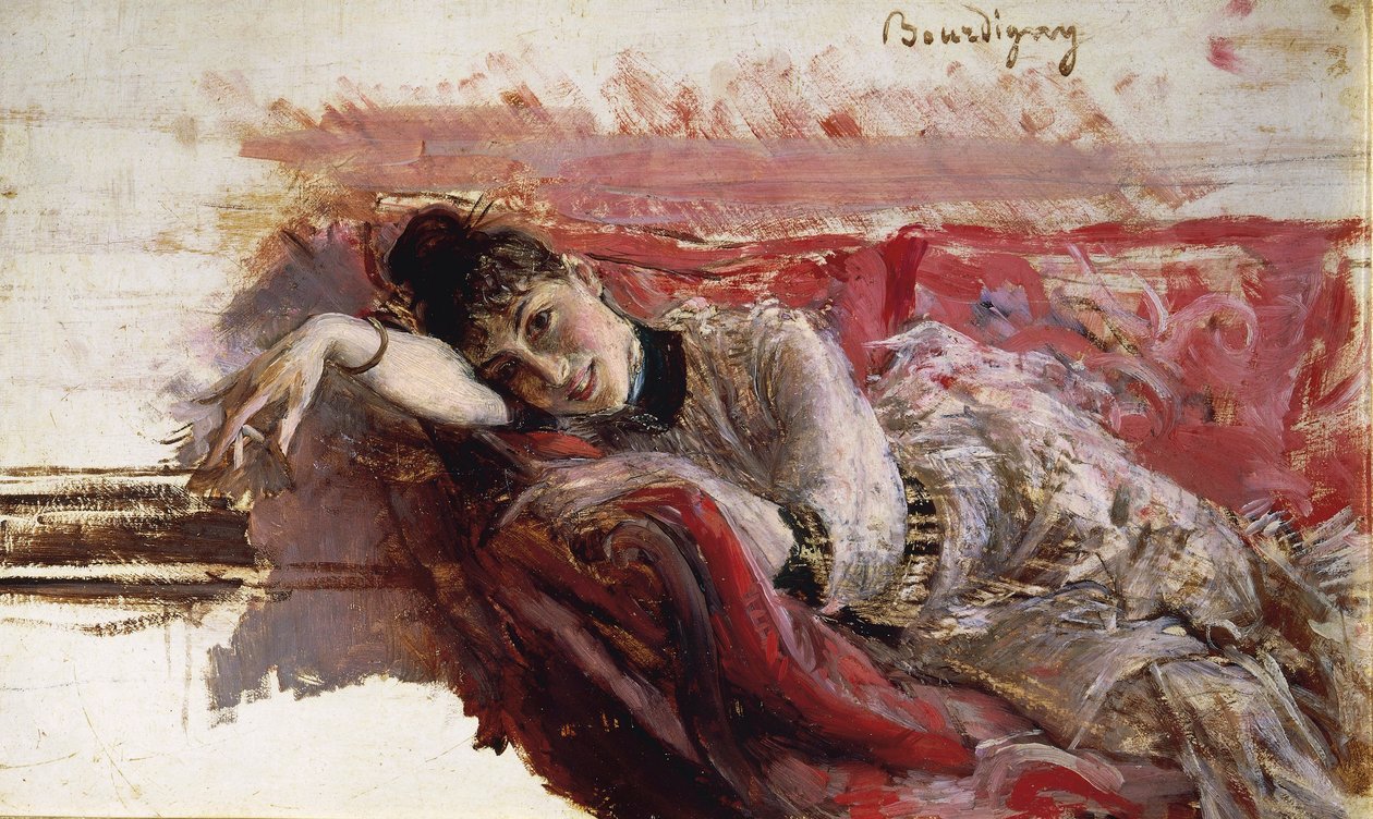 Italien, Firenze, Portræt af Alaide Banti af Giovanni Boldini