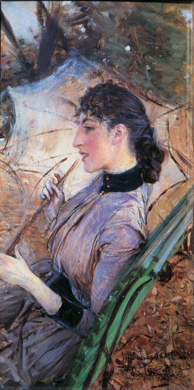 Italien, Firenze, profil af Alaide Banti af Giovanni Boldini