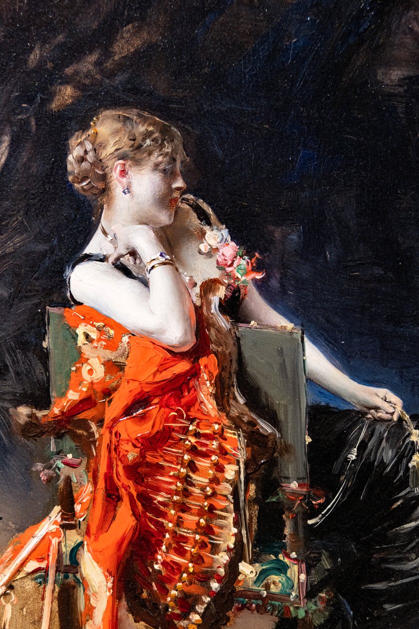 Fru X, detalje af Giovanni Boldini