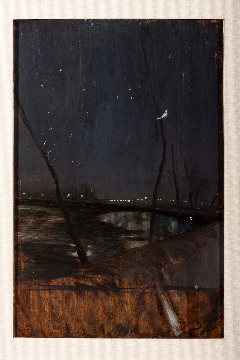 Nocturnal on the Seine (olie på panel) af Giovanni Boldini