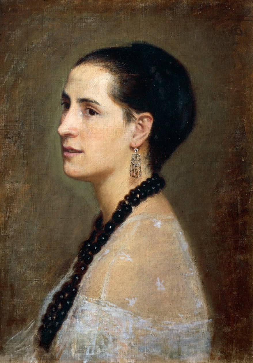 Portræt af Adelaide Ristori af Giovanni Boldini (1842-1931), olie på lærred, 55x41 cm af Giovanni Boldini